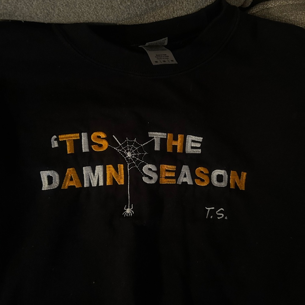 Taylor Swift “Tis the Damn Season” embroidered sweatshirt